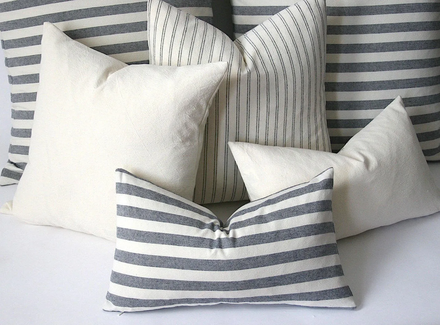 Soft Cream Pillow covers / Decorative pillow cover / Simple Farmhouse pillow cover / Washable pillow covers