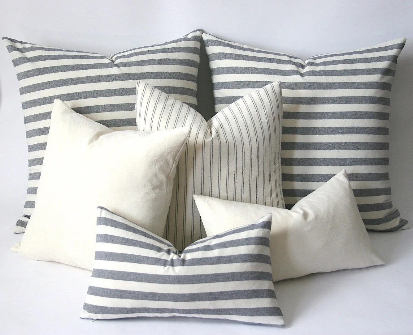 Soft Cream Pillow covers / Decorative pillow cover / Simple Farmhouse pillow cover / Washable pillow covers