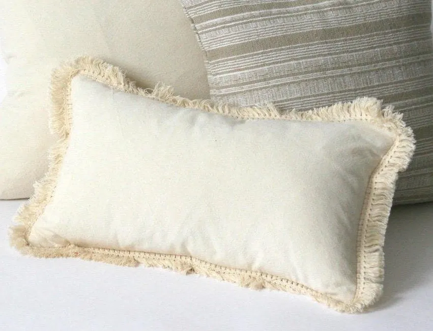 Soft Cream Pillow covers / Decorative pillow cover / Simple Farmhouse pillow cover / Washable pillow covers