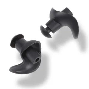 Strauss Swimming Earplugs | Waterproof and Reusable Silicone Swimming Ear Plugs|Noise Cancellation, Soundproof Earplug Can Be Used For Swimming,Flight Travel and| Suitable for Kids and Adults,(Black)