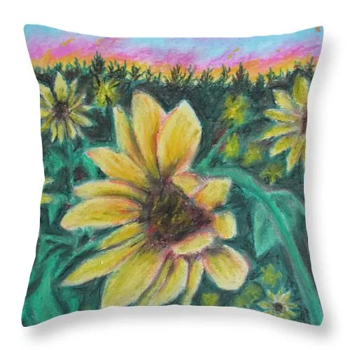 Sunflower Dreams ~ Throw Pillow