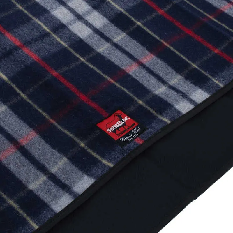 Swiss Link | Classic Wool Picnic Blanket | Plaid Twilight