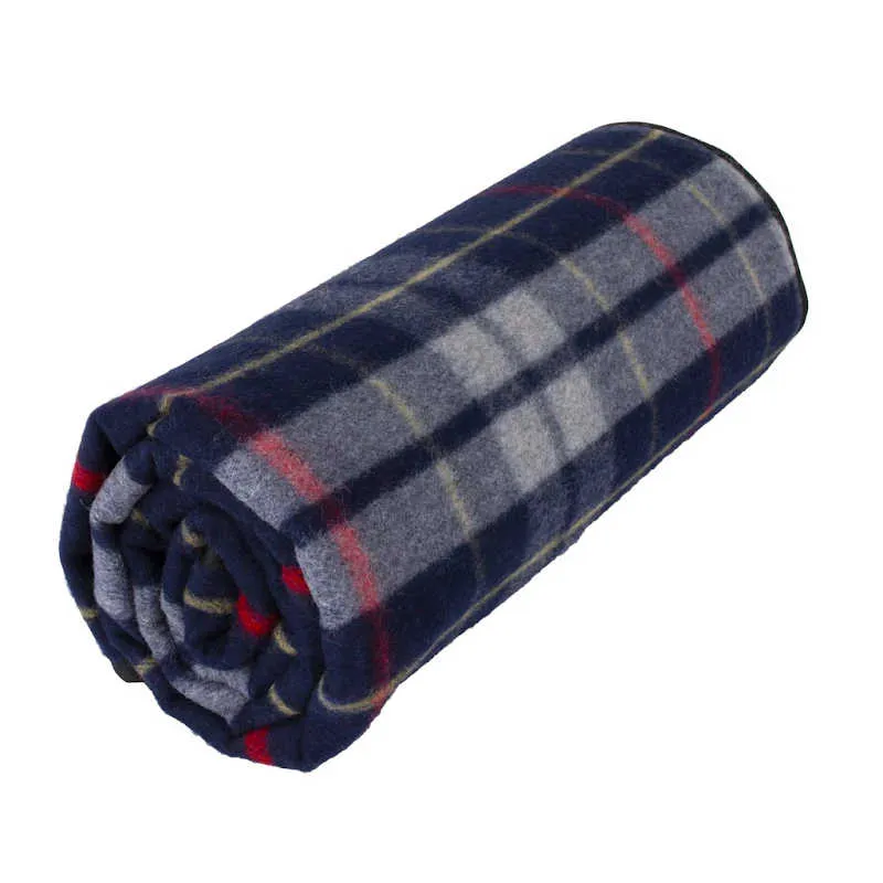 Swiss Link | Classic Wool Picnic Blanket | Plaid Twilight