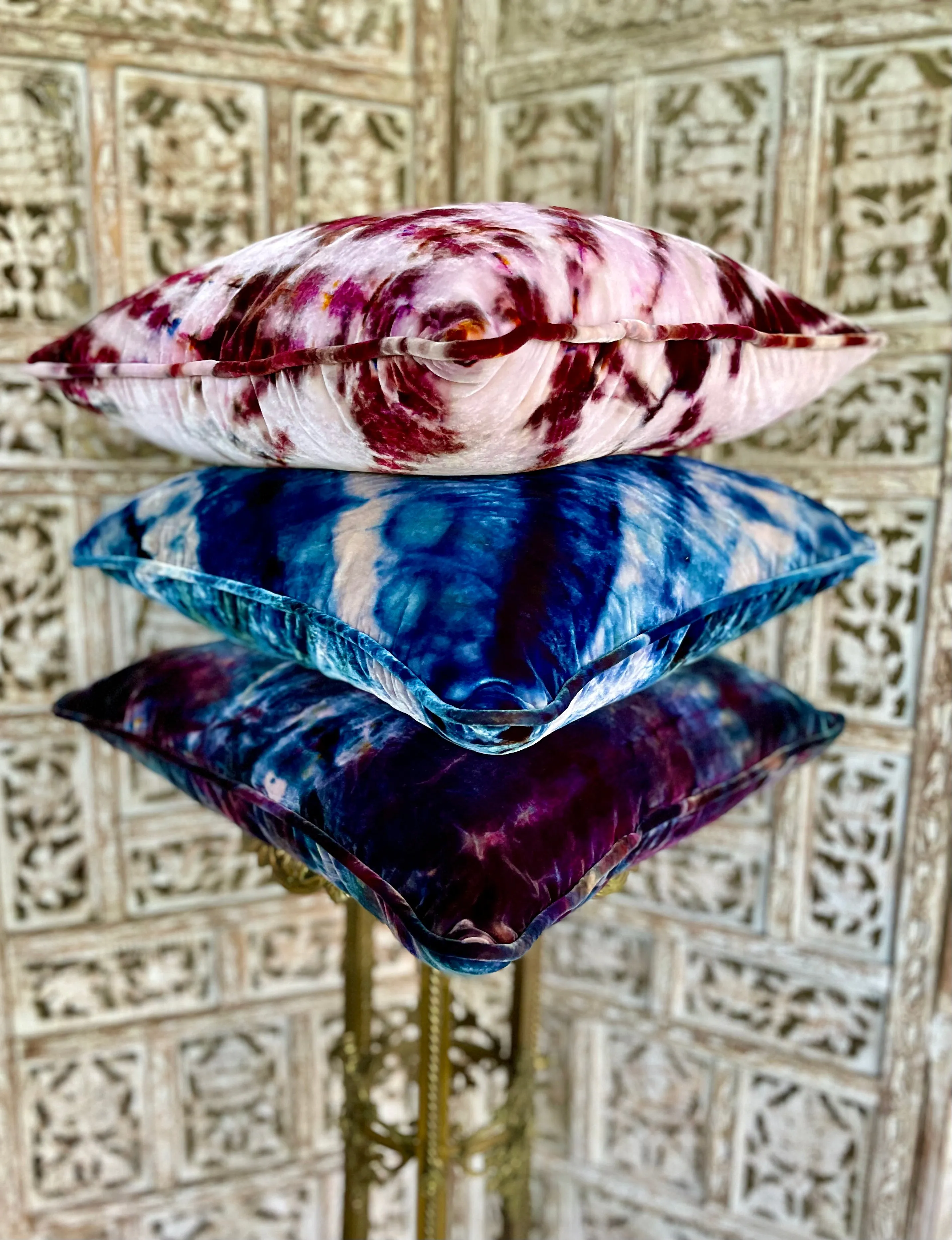 TOURMALINE SILK VELVET PILLOW