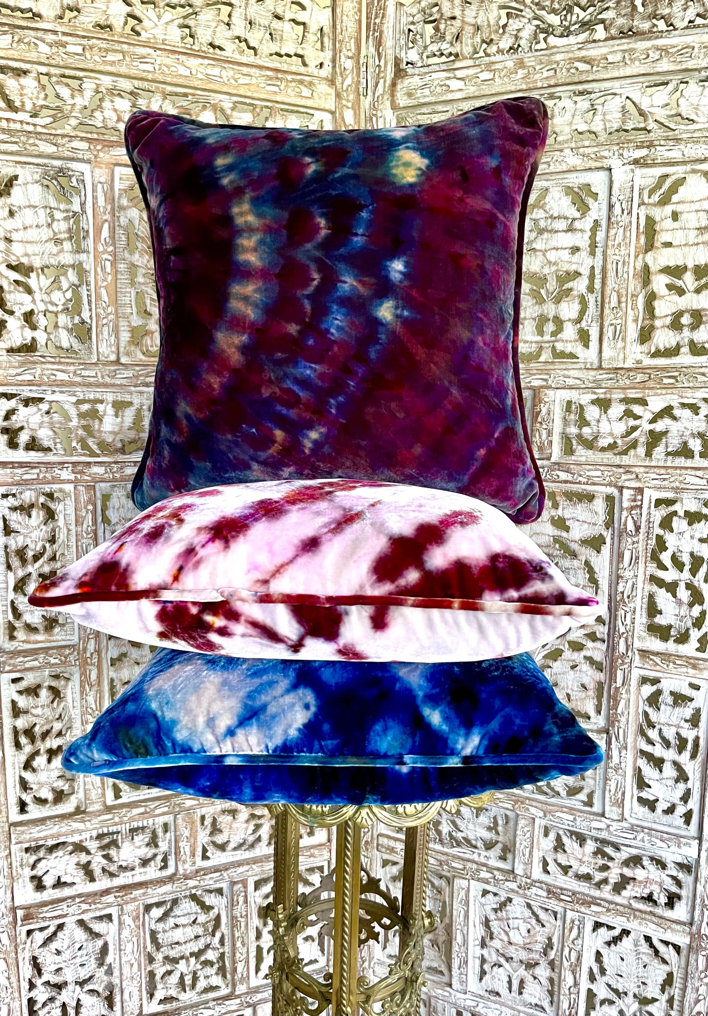 TOURMALINE SILK VELVET PILLOW