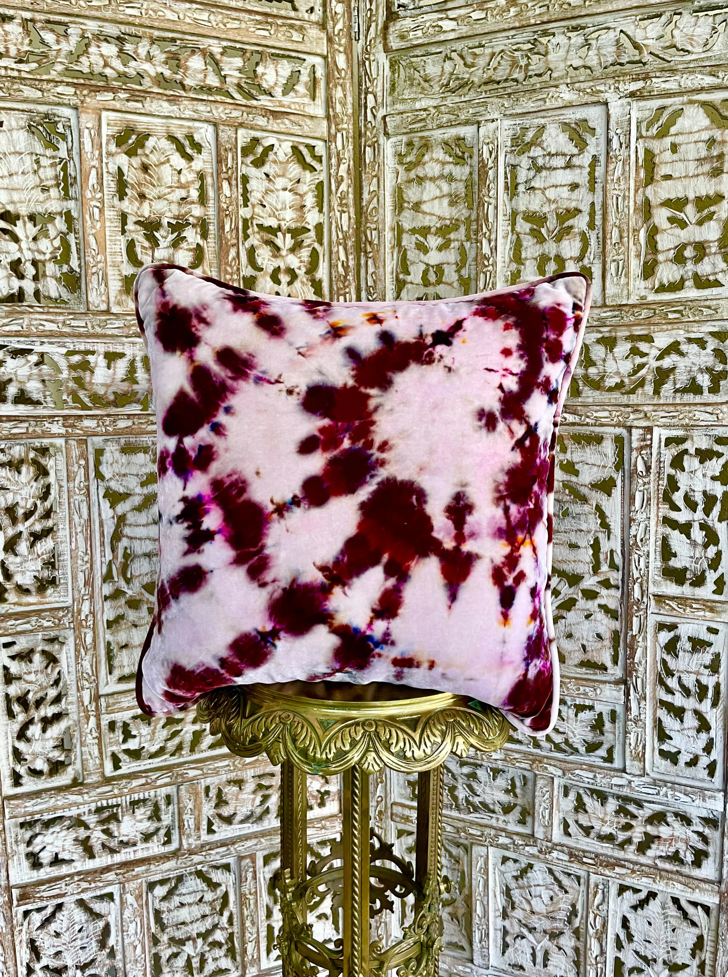 TOURMALINE SILK VELVET PILLOW