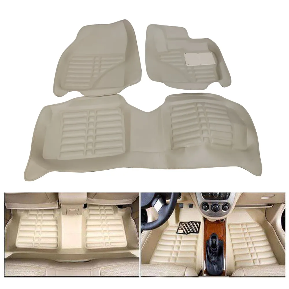 Toyota Corolla / Toyota Prius 5D Custom Floor Mat Beige 3 Pcs - Model 2014-2021