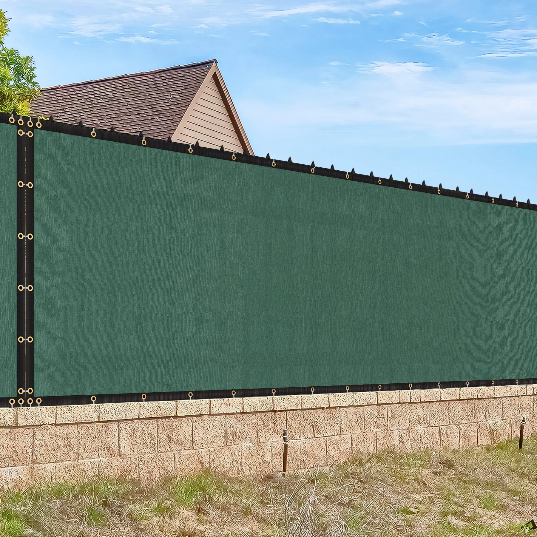 ZENY™ 6ft x 50ft Outdoor Privacy Screen Fence 150 GSM Heavy Duty Mesh Fence Cover